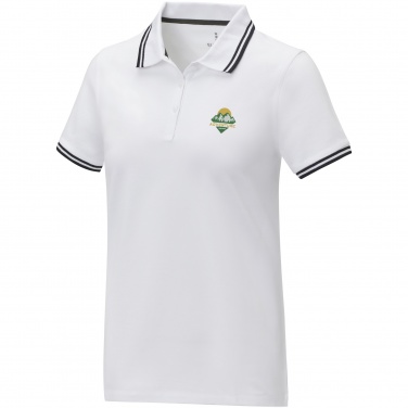 Logotrade promotional gift image of: Amarago short sleeve women's tipping polo