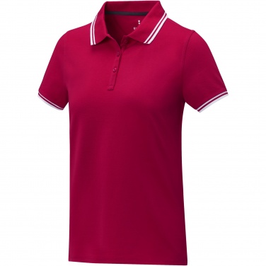 Logotrade promotional gift picture of: Amarago short sleeve women's tipping polo