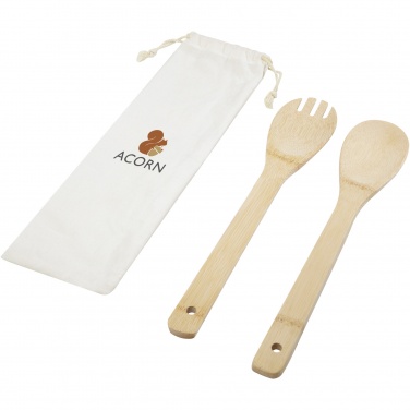 Logotrade promotional merchandise photo of: Endiv bamboo salad spoon and fork