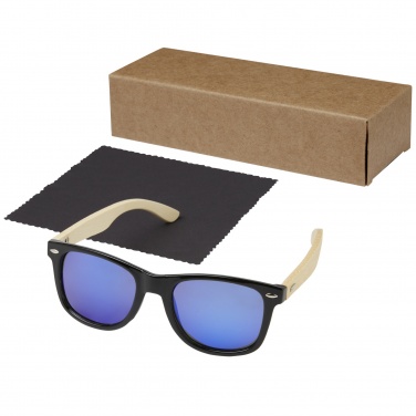 Logotrade advertising products photo of: Taiyō rPET/bamboo mirrored polarized sunglasses in gift box