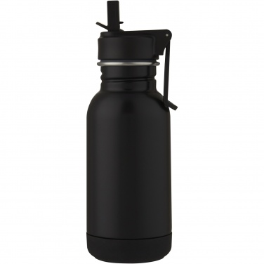 Logotrade corporate gift picture of: Lina 400 ml stainless steel sport bottle with straw and loop