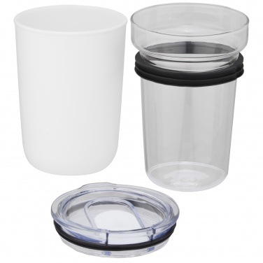 Logo trade promotional products picture of: Bello 420 ml glass tumbler with recycled plastic outer wall