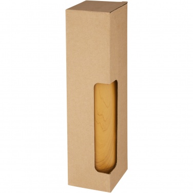 Logo trade corporate gifts picture of: Cove 500 ml vacuum insulated stainless steel bottle with wood print