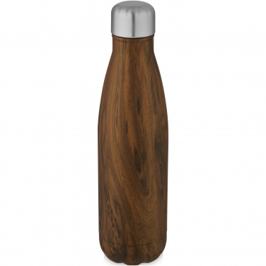 Logotrade promotional product picture of: Cove 500 ml vacuum insulated stainless steel bottle with wood print