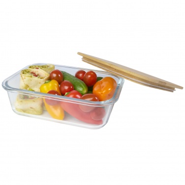 Logo trade corporate gifts picture of: Roby glass lunch box with bamboo lid