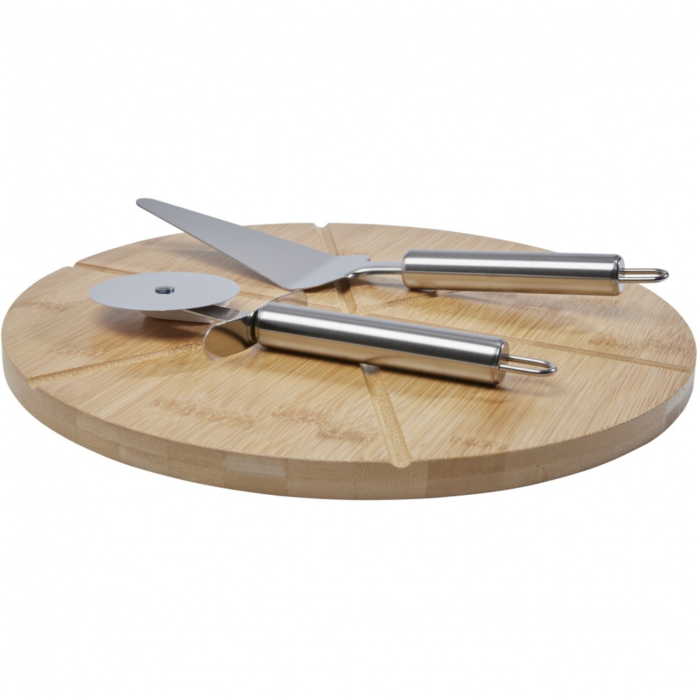 Logo trade promotional giveaway photo of: Mangiary bamboo pizza peel and tools