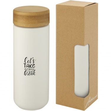 Logotrade corporate gifts photo of: Lumi 300 ml ceramic tumbler with bamboo lid