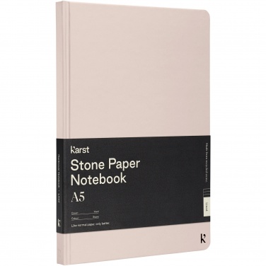 Logotrade promotional merchandise picture of: Karst® A5 stone paper hardcover notebook - lined