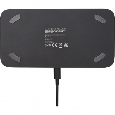 Logotrade promotional gift picture of: Hybrid 15W premium dual wireless charging pad