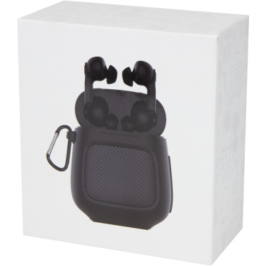 Logo trade promotional items image of: Remix auto pair True Wireless earbuds and speaker