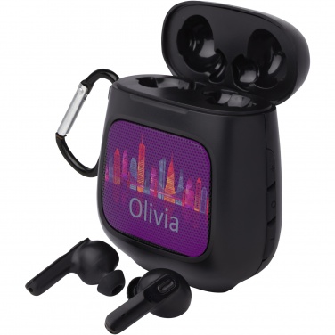 Logotrade promotional giveaways photo of: Remix auto pair True Wireless earbuds and speaker