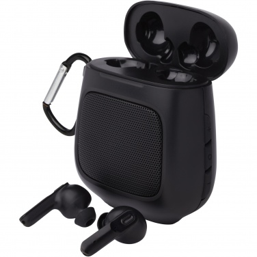 Logo trade promotional gift photo of: Remix auto pair True Wireless earbuds and speaker
