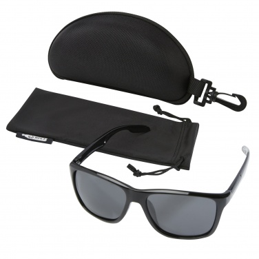 Logo trade promotional merchandise picture of: Eiger polarized sunglasses in recycled PET casing