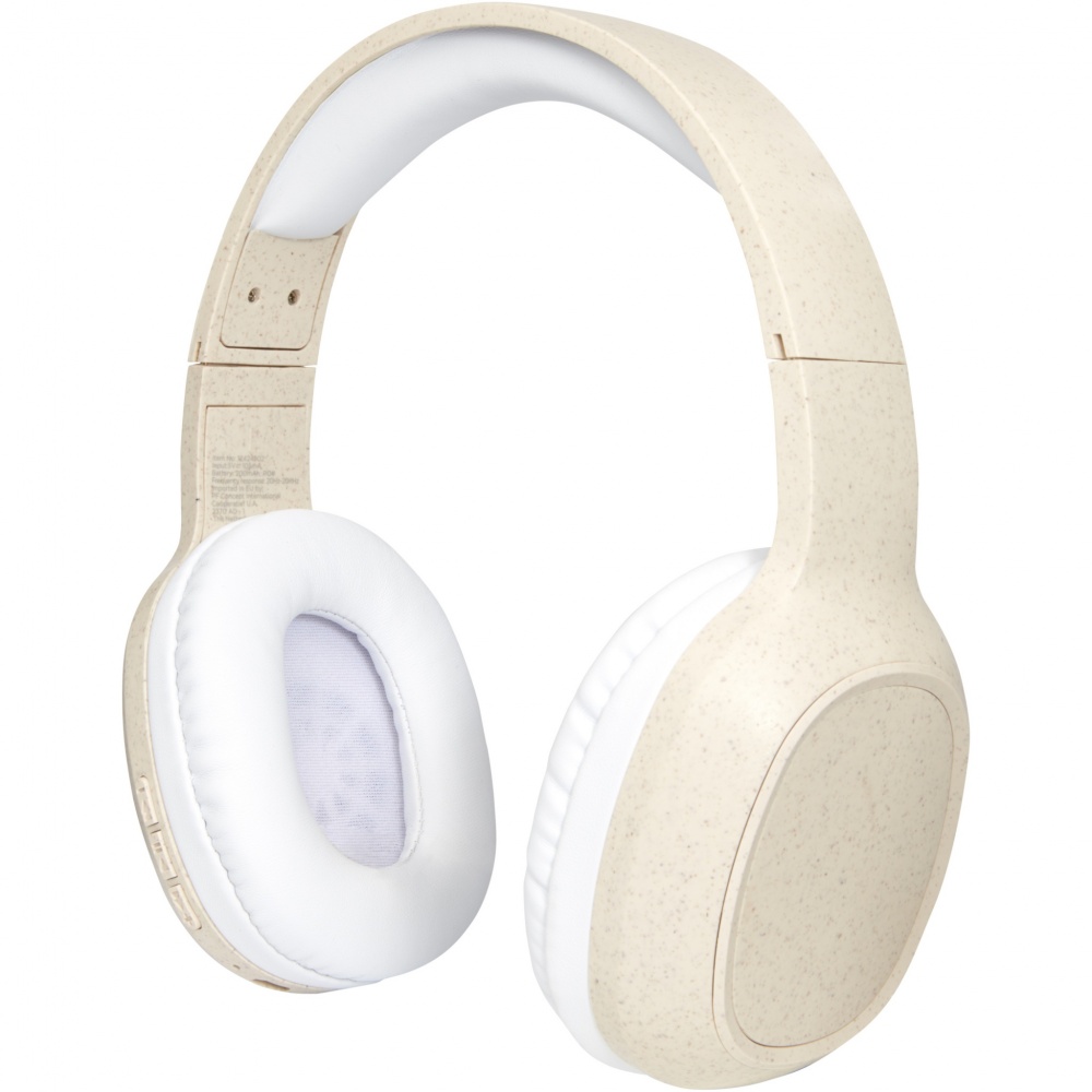 Logotrade advertising products photo of: Riff wheat straw Bluetooth® headphones with microphone