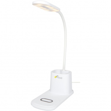 Logotrade promotional products photo of: Bright desk lamp and organizer with wireless charger