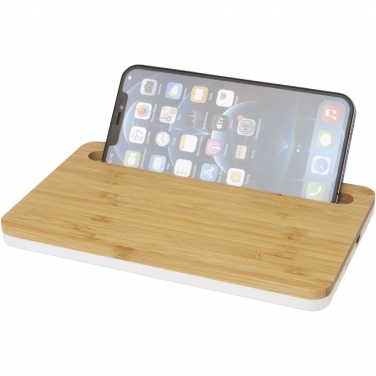 Logo trade promotional merchandise picture of: Medake 10W bamboo wireless charger