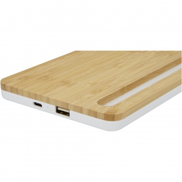 Logo trade promotional merchandise photo of: Medake 10W bamboo wireless charger