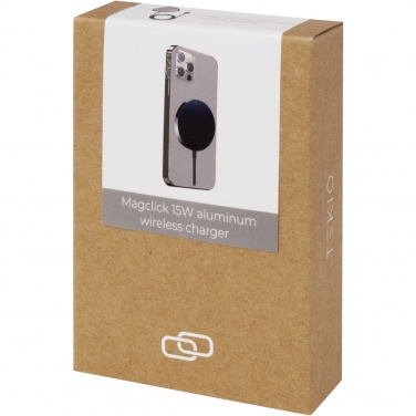 Logo trade promotional products image of: Magclick 15W aluminium wireless charger