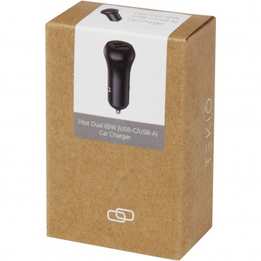 Logo trade promotional products picture of: Pilot dual 55W USB-C/USB-A car charger