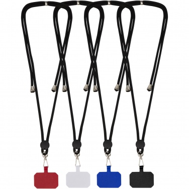 Logo trade promotional merchandise photo of: Kubi phone lanyard