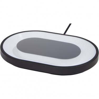 Logo trade promotional merchandise picture of: Ray wireless charging pad with RGB mood light