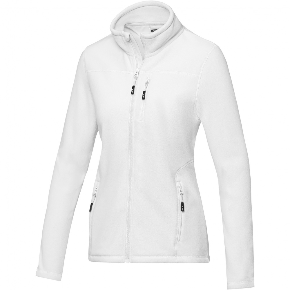 Logo trade promotional item photo of: Amber women's GRS recycled full zip fleece jacket