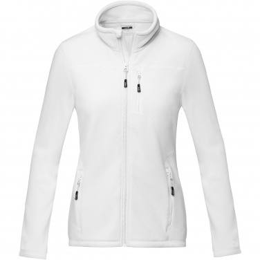 Logo trade promotional merchandise picture of: Amber women's GRS recycled full zip fleece jacket