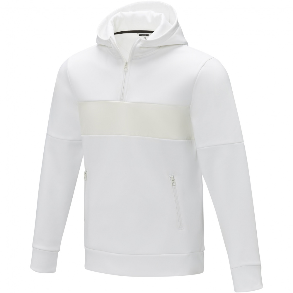 Logo trade promotional giveaway photo of: Sayan men's half zip anorak hooded sweater