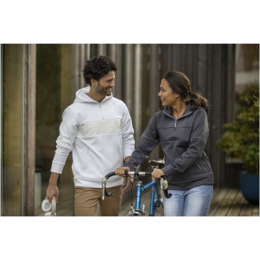 Logo trade promotional merchandise image of: Sayan men's half zip anorak hooded sweater