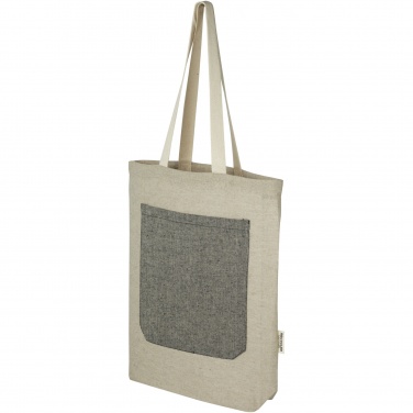 Logotrade corporate gifts photo of: Pheebs 150 g/m² recycled cotton tote bag with front pocket 9L