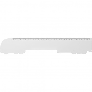 Logotrade advertising products photo of: Tait 30cm lorry-shaped recycled plastic ruler