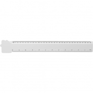 Logo trade promotional items picture of: Tait 30cm house-shaped recycled plastic ruler