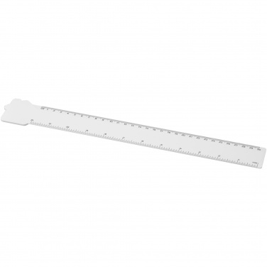 Logo trade promotional products picture of: Tait 30cm house-shaped recycled plastic ruler