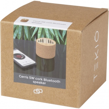 Logo trade corporate gift photo of: Cerris 5W cork Bluetooth® speaker
