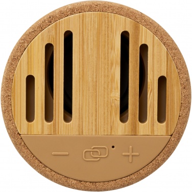 Logo trade corporate gifts image of: Cerris 5W cork Bluetooth® speaker