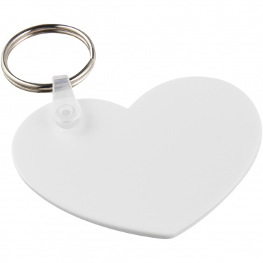 Logotrade promotional giveaway image of: Tait heart-shaped recycled keychain