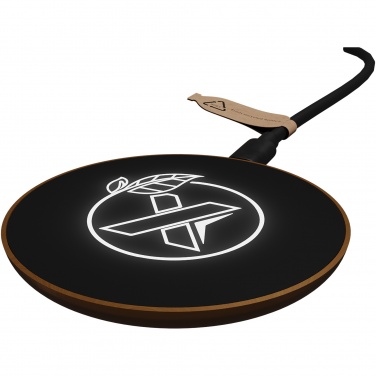 Logo trade promotional giveaway photo of: SCX.design W13 10W wooden wireless charging station