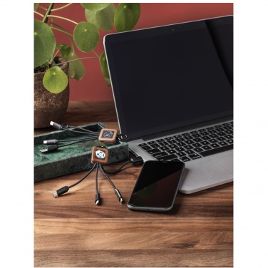 Logotrade promotional products photo of: SCX.design C19 wooden easy to use cable