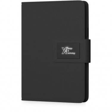 Logo trade promotional items picture of: SCX.design O16 A5 light-up notebook power bank