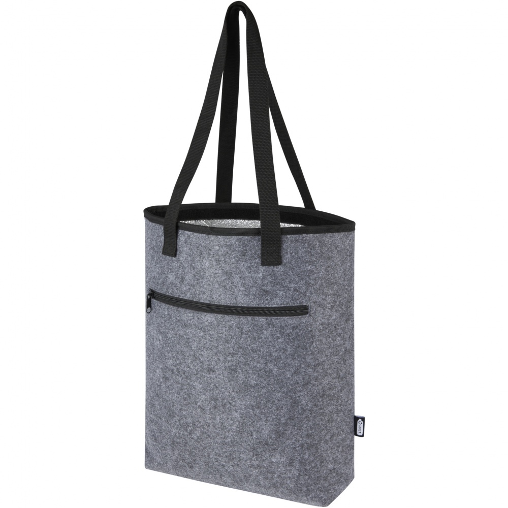 Logo trade promotional gifts picture of: Felta GRS recycled felt cooler tote bag 12L