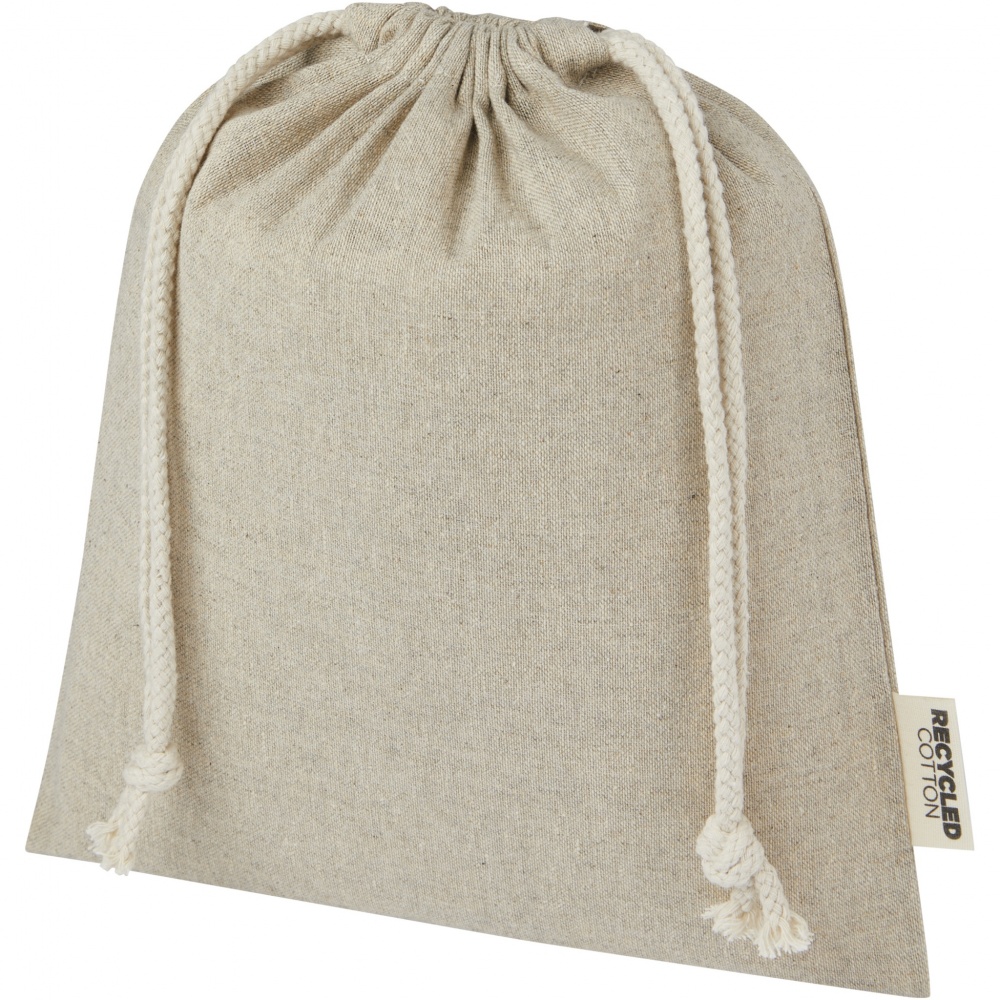 Logotrade promotional item picture of: Pheebs 150 g/m² GRS recycled cotton gift bag medium 1.5L