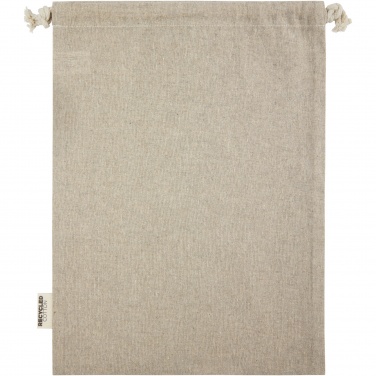Logotrade corporate gift image of: Pheebs 150 g/m² GRS recycled cotton gift bag large 4L