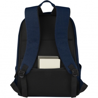 Logo trade promotional merchandise picture of: Joey 15.6" GRS recycled canvas anti-theft laptop backpack 18L