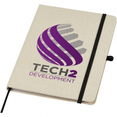 Logo trade promotional merchandise photo of: Tutico organic cotton hardcover notebook
