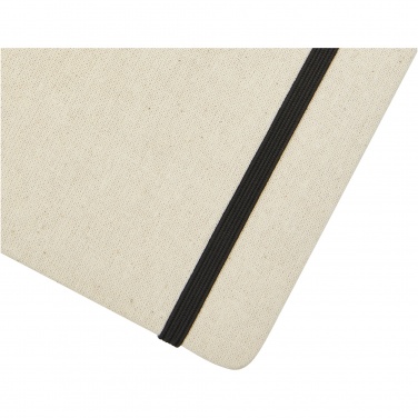 Logo trade promotional gift photo of: Tutico organic cotton hardcover notebook