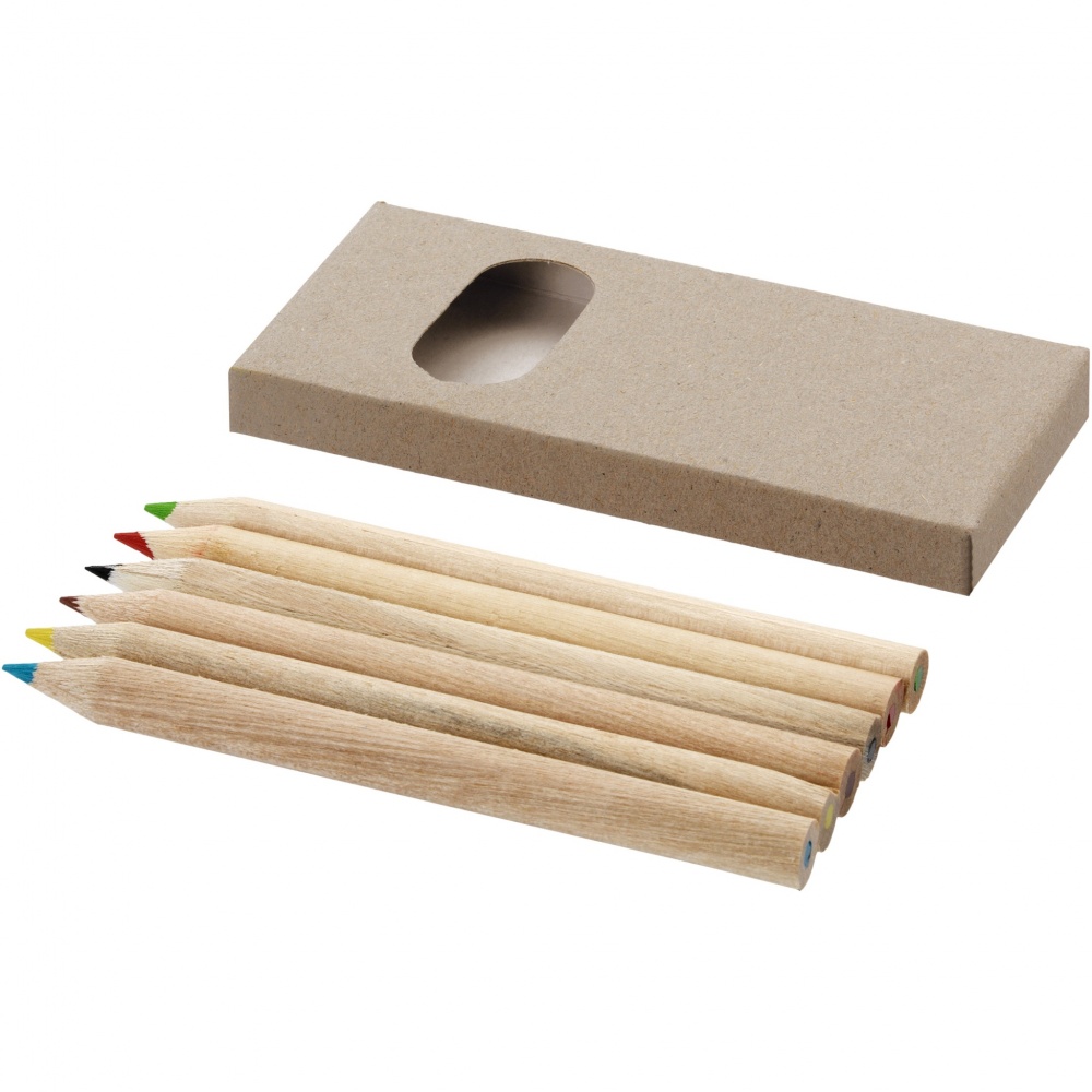 Logo trade corporate gift photo of: Artemaa 6-piece pencil colouring set