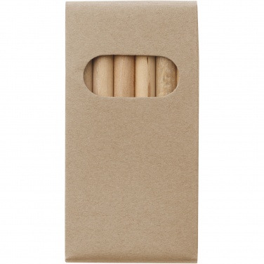 Logo trade promotional giveaways image of: Artemaa 6-piece pencil colouring set