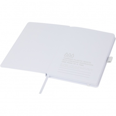 Logo trade advertising product photo of: Thalaasa ocean-bound plastic hardcover notebook