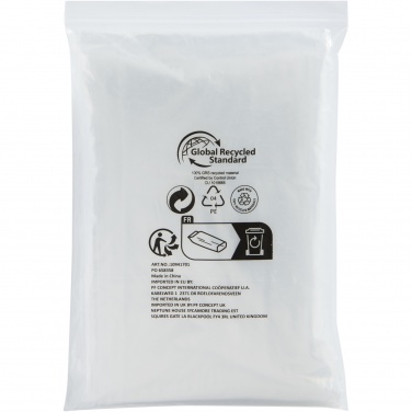 Logo trade corporate gift photo of: Mayan recycled plastic disposable rain poncho with storage pouch