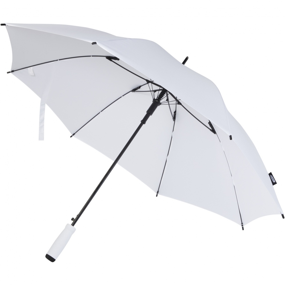 Logo trade corporate gifts image of: Niel 23" auto open recycled PET umbrella